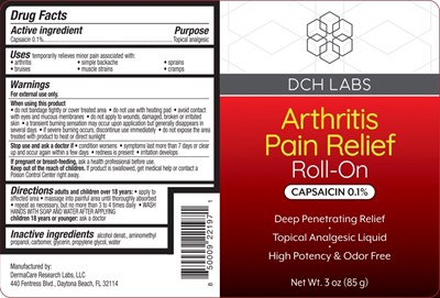 Label (Dch Capsa 33 Capsaicin Roll On Label)